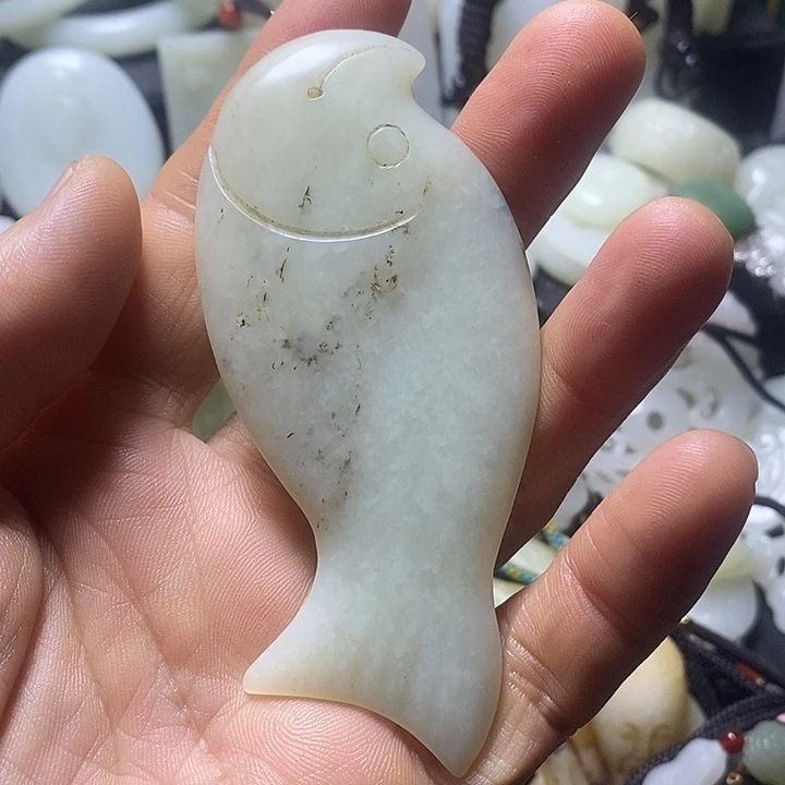 和田玉未镶嵌挂件