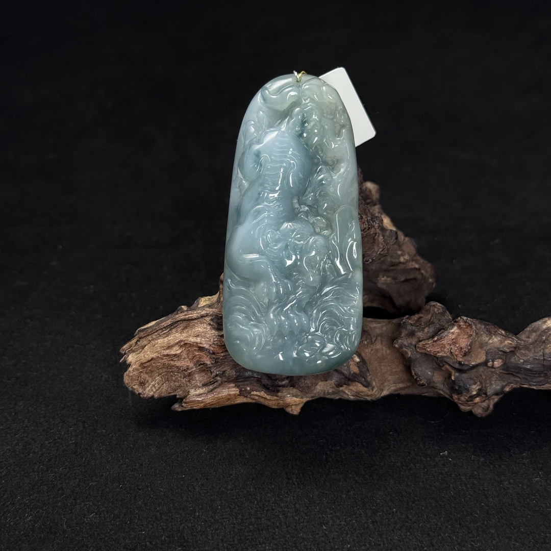 【诚翠拍品第一百零八期午】翡翠55吊坠FKG15025