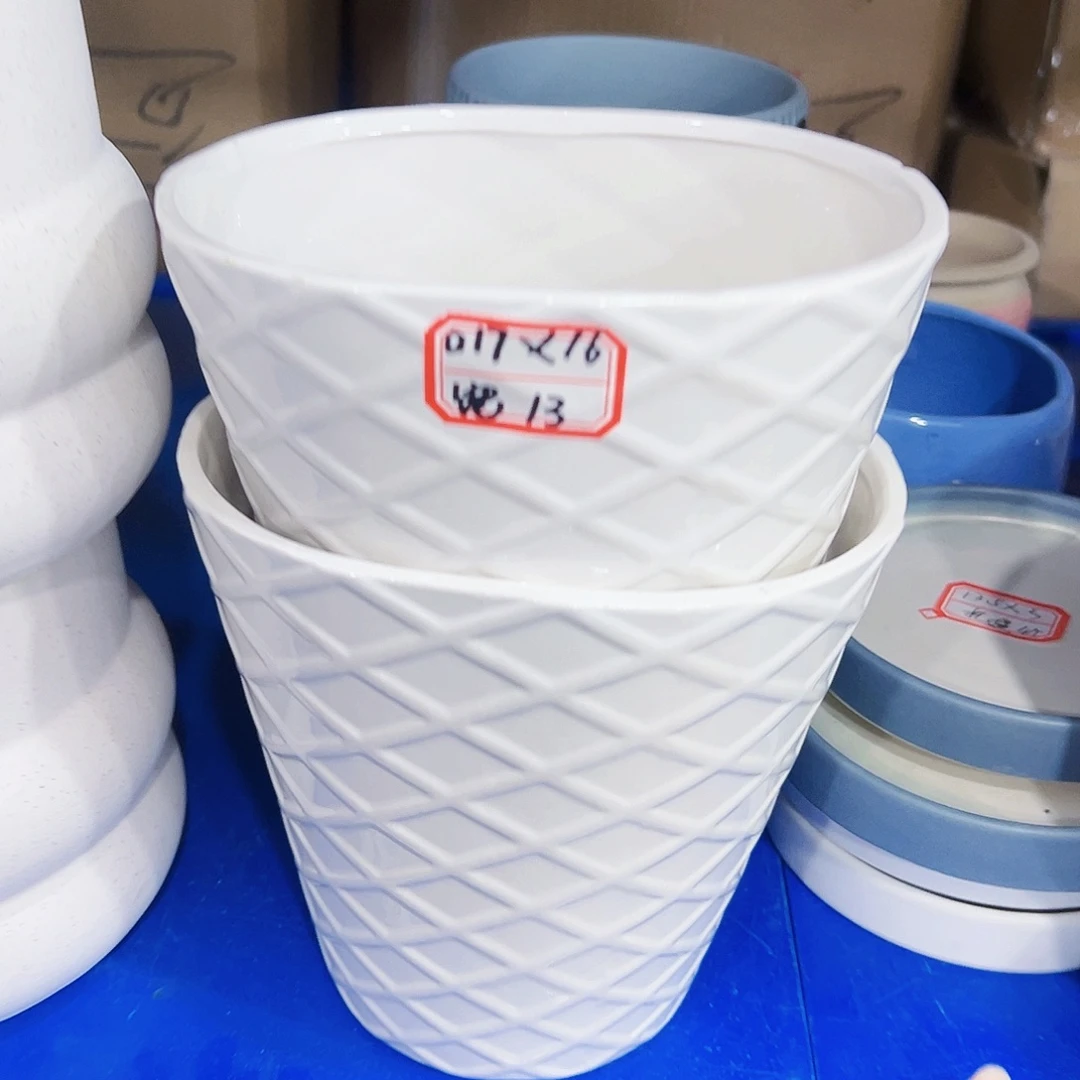 外贸尾单陶瓷花盆凑单10包邮