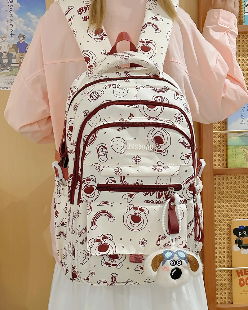 新款书包学生旅行大学生高中生初中生大容量双肩包轻便ins背包