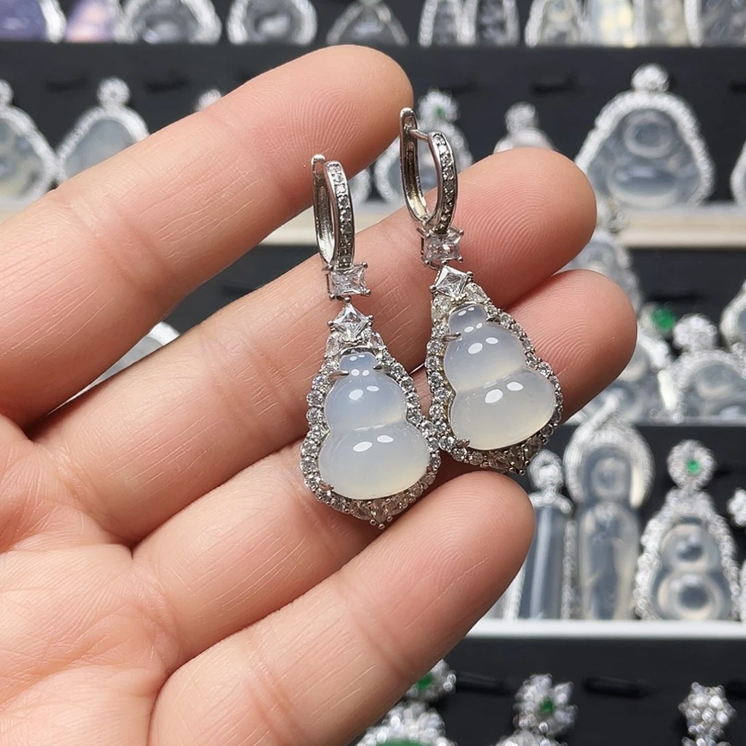 玛瑙/玉髓耳钉合金