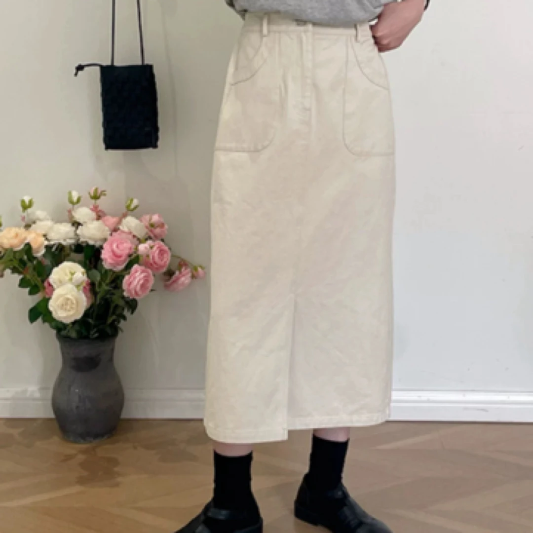 韩国NO/退牛仔半裙三色半裙