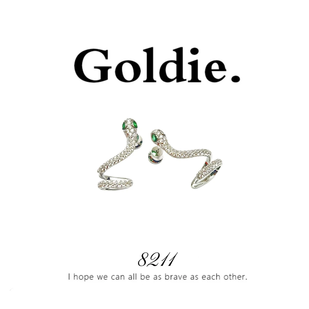 铜合金耳饰 设计师款复古气质百搭耳钉8211