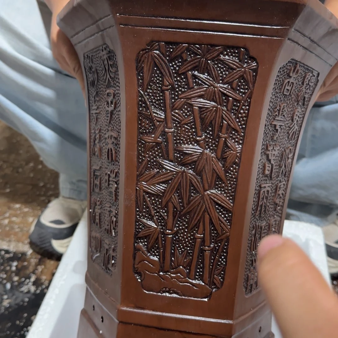 紫砂花盆口径23.30口径