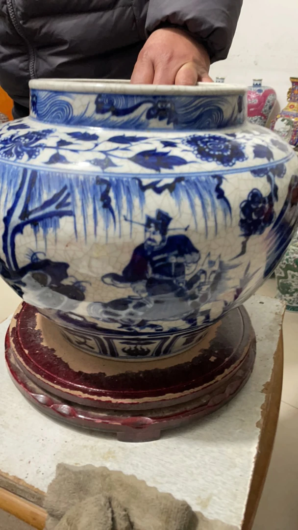 1️⃣个清花釉下彩瓷罐