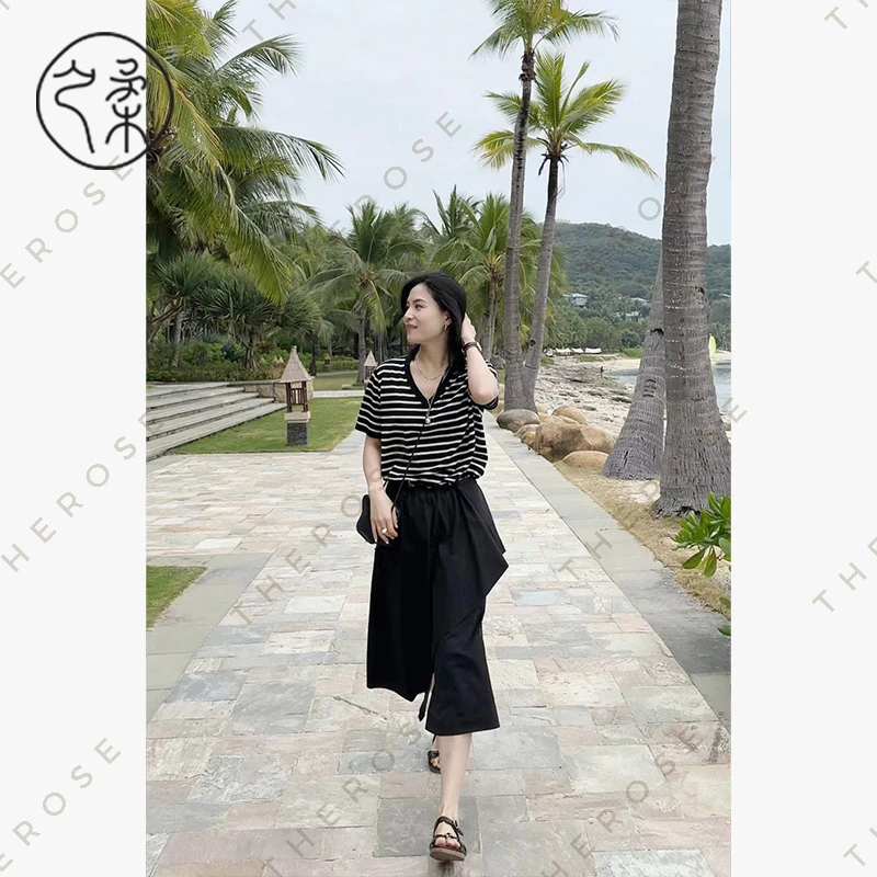 之柔【魔法裤】日本进口TEXBRID可再生纤维松紧高腰气质阔腿裙裤