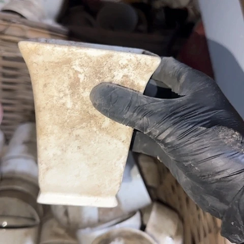 瓷片国营厂库存微瑕9厘米