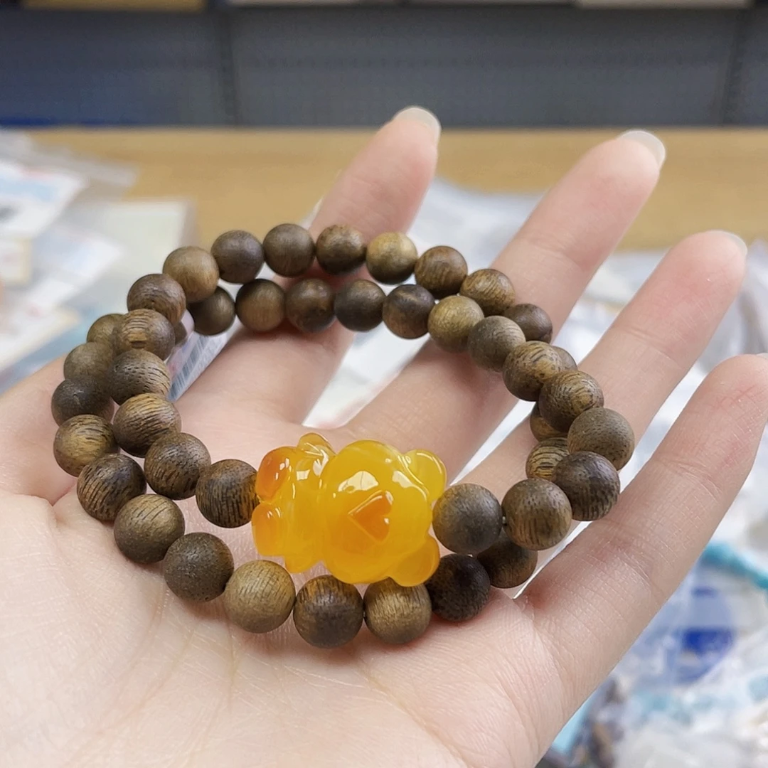 蜜蜡未镶嵌裸石蜜蜡手串