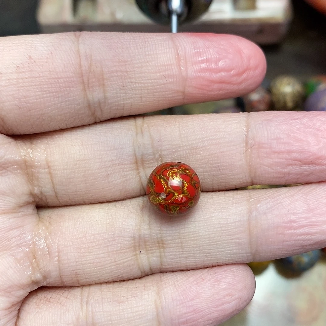 规格1.0大漆犀皮一颗一物一拍