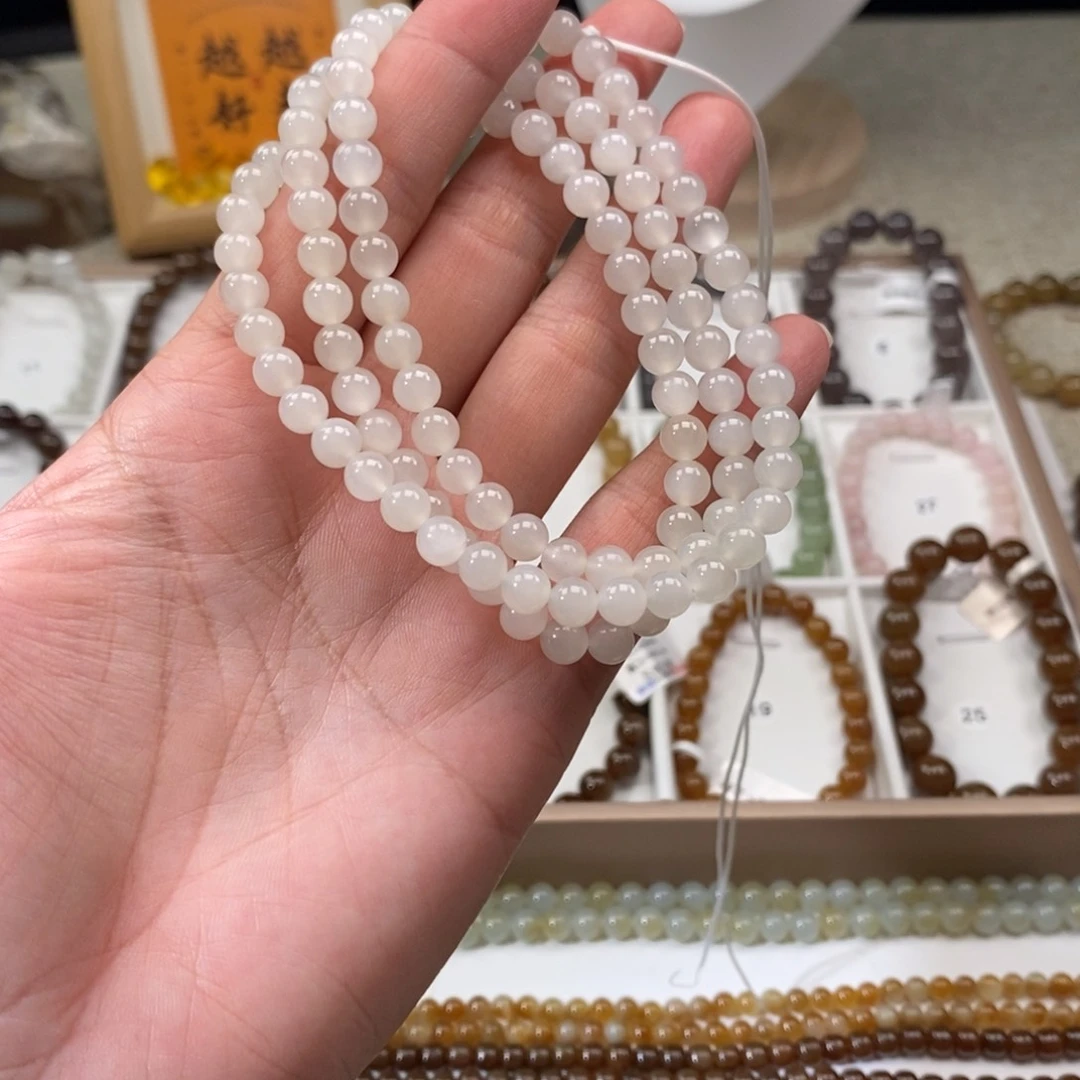 手链未镶嵌和田玉（糖玉）