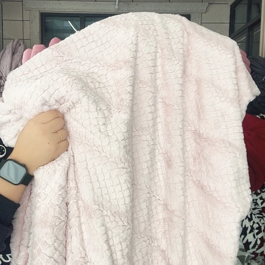 羊驼毛粉色兔兔被子220+230