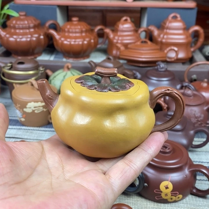 茶壶紫砂柿柿如意180cc特价促销