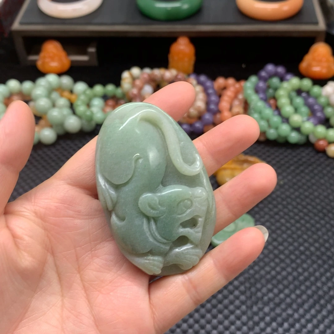 石英质玉未镶嵌吊坠(不含链)