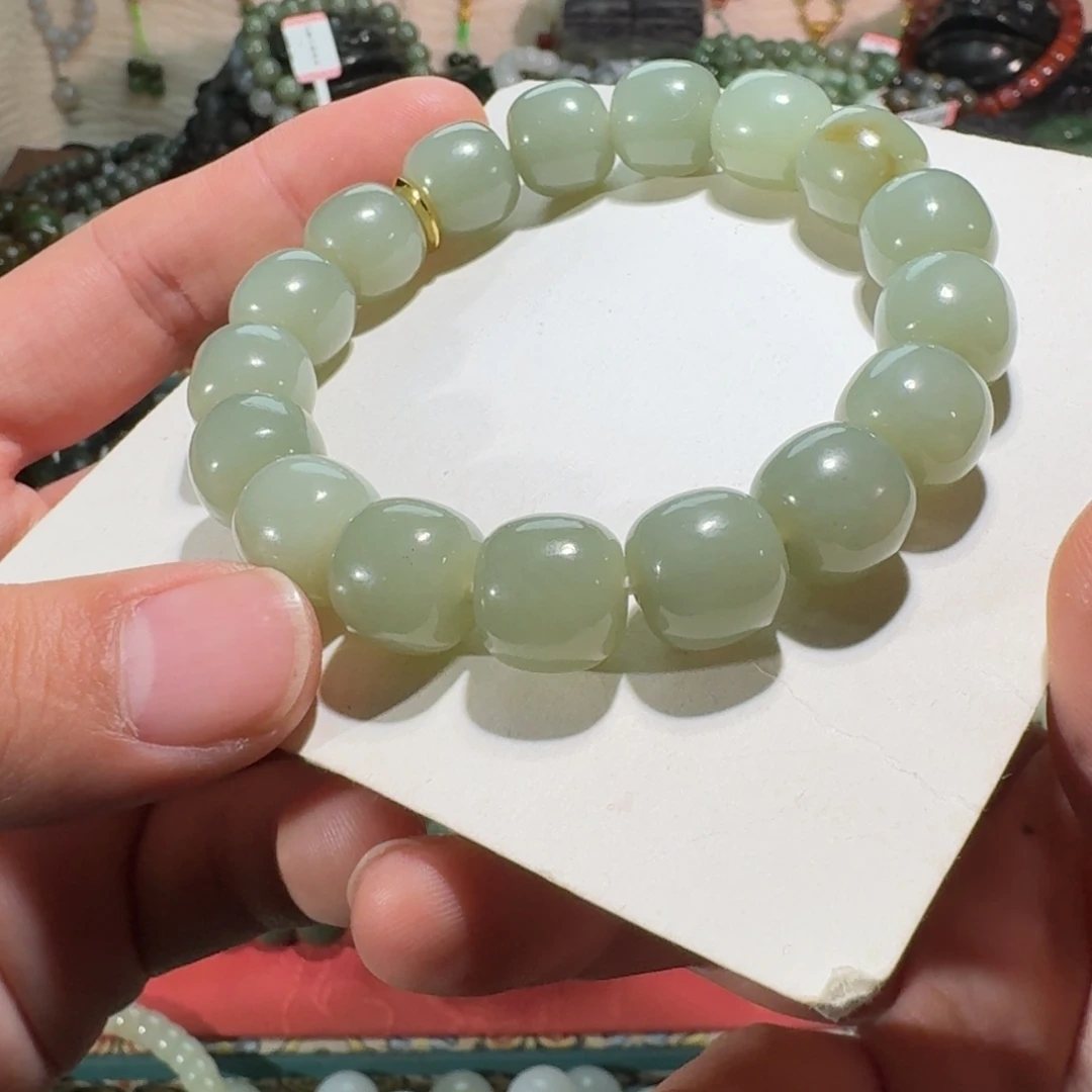 和田玉未镶嵌手链