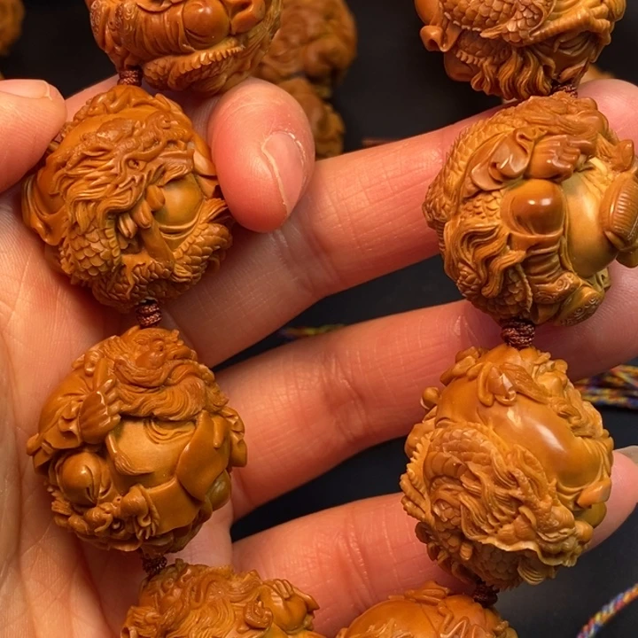 不***话橄榄核手串/手链钟馗手串