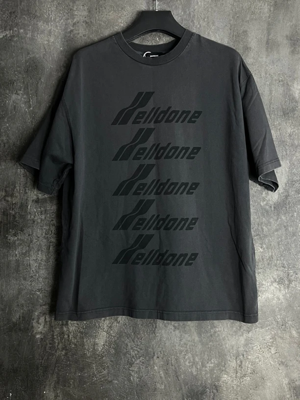 全新未使用 WE11 DONE L码*1/弹幕logo短袖/01473