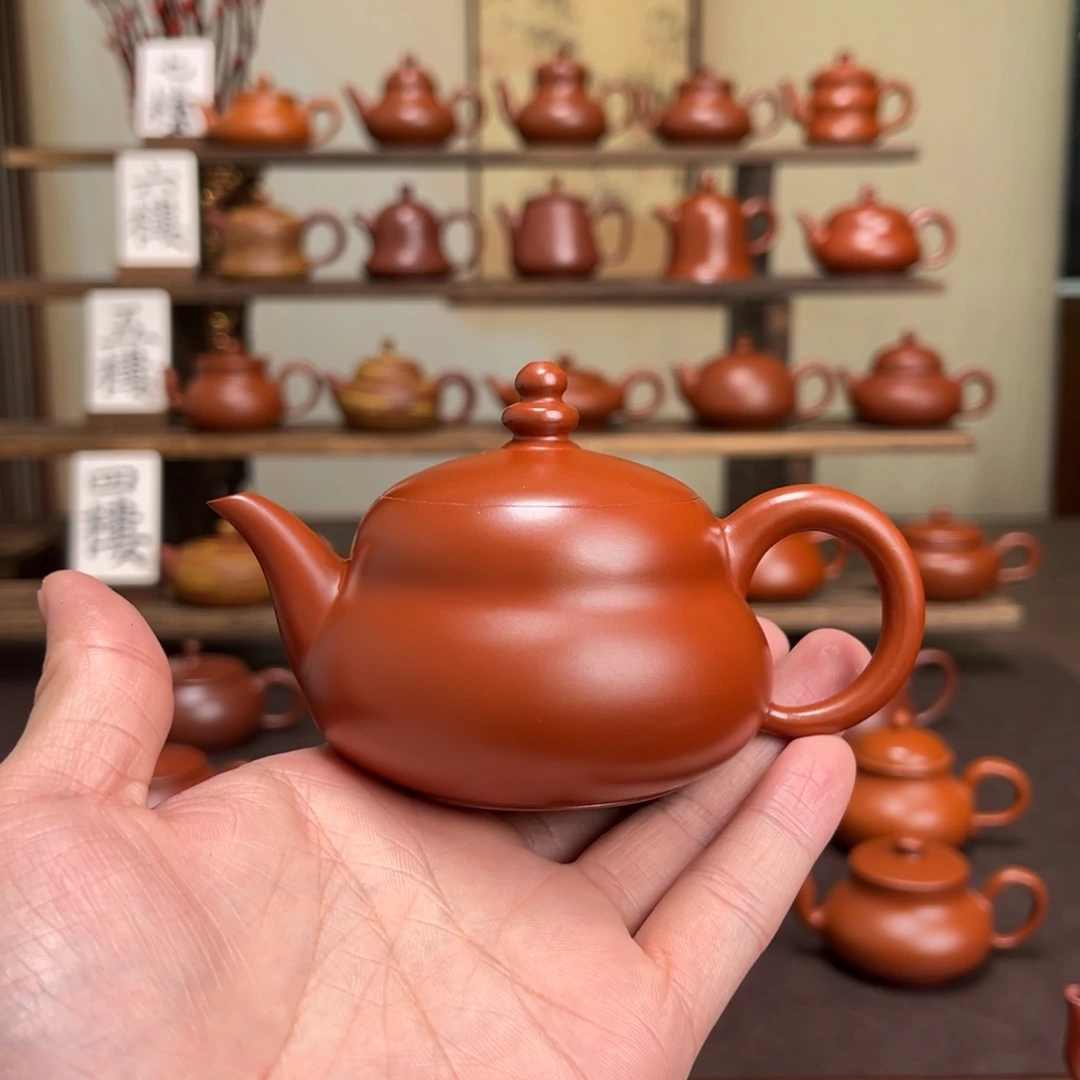 清***心茶壶紫砂精工福禄