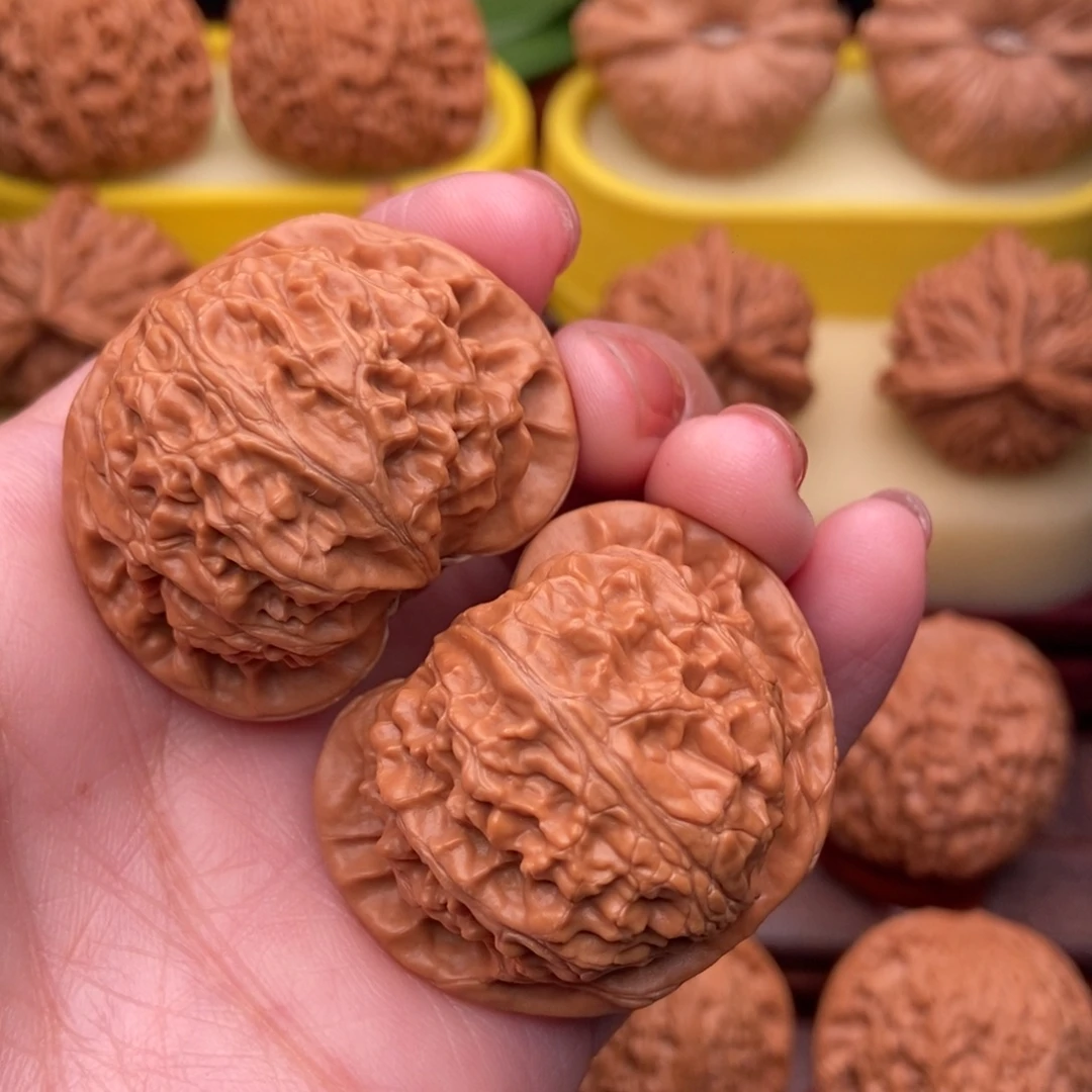 铭***宇文玩核桃把件精品宫灯狮子头41