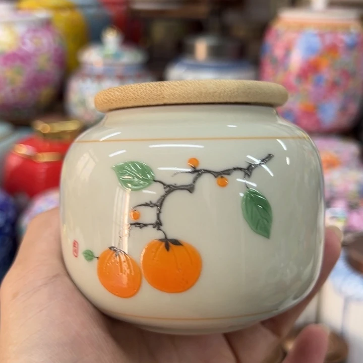 高端陶瓷茶叶密封罐