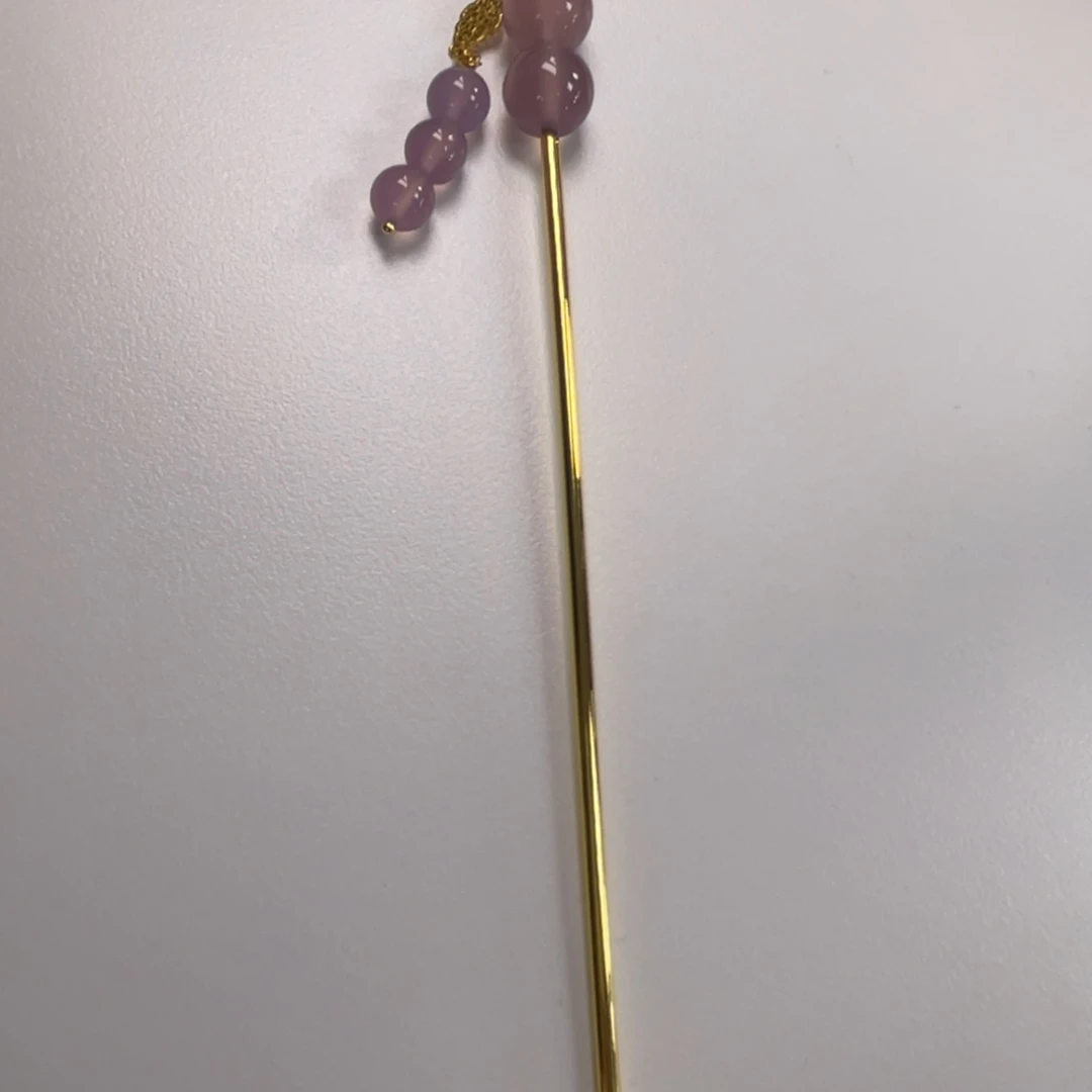 圆****珐琅圆珠设计发簪