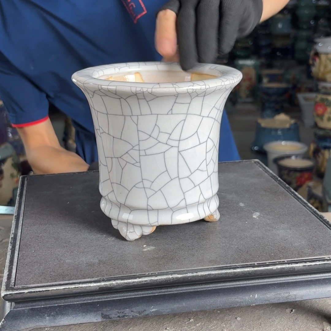 一风堂石湾花盆 内12*11编号563