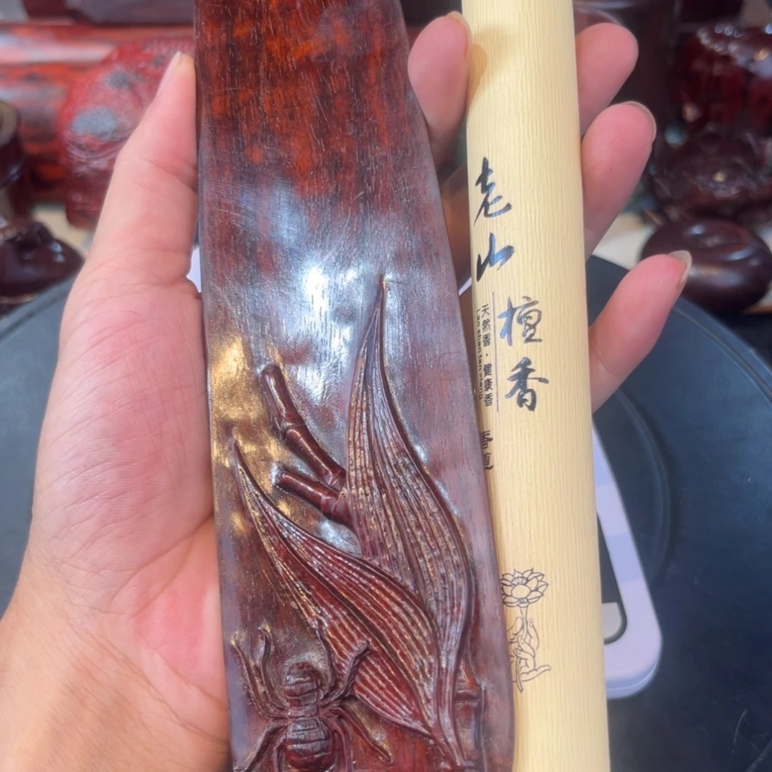 年***哥印度小叶紫檀手把件