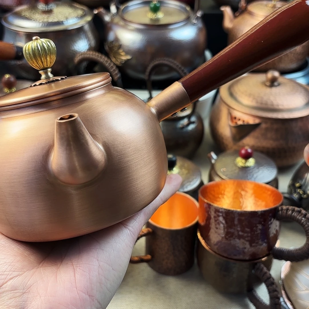 千***哥600毫升祥云侧把铜壶