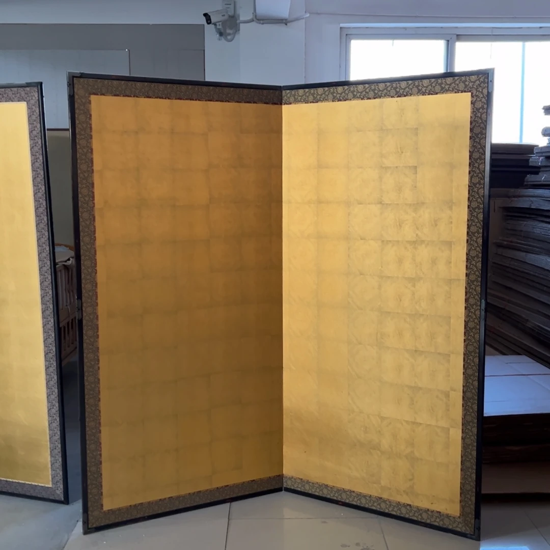 绘画屏风框画茶空间设计