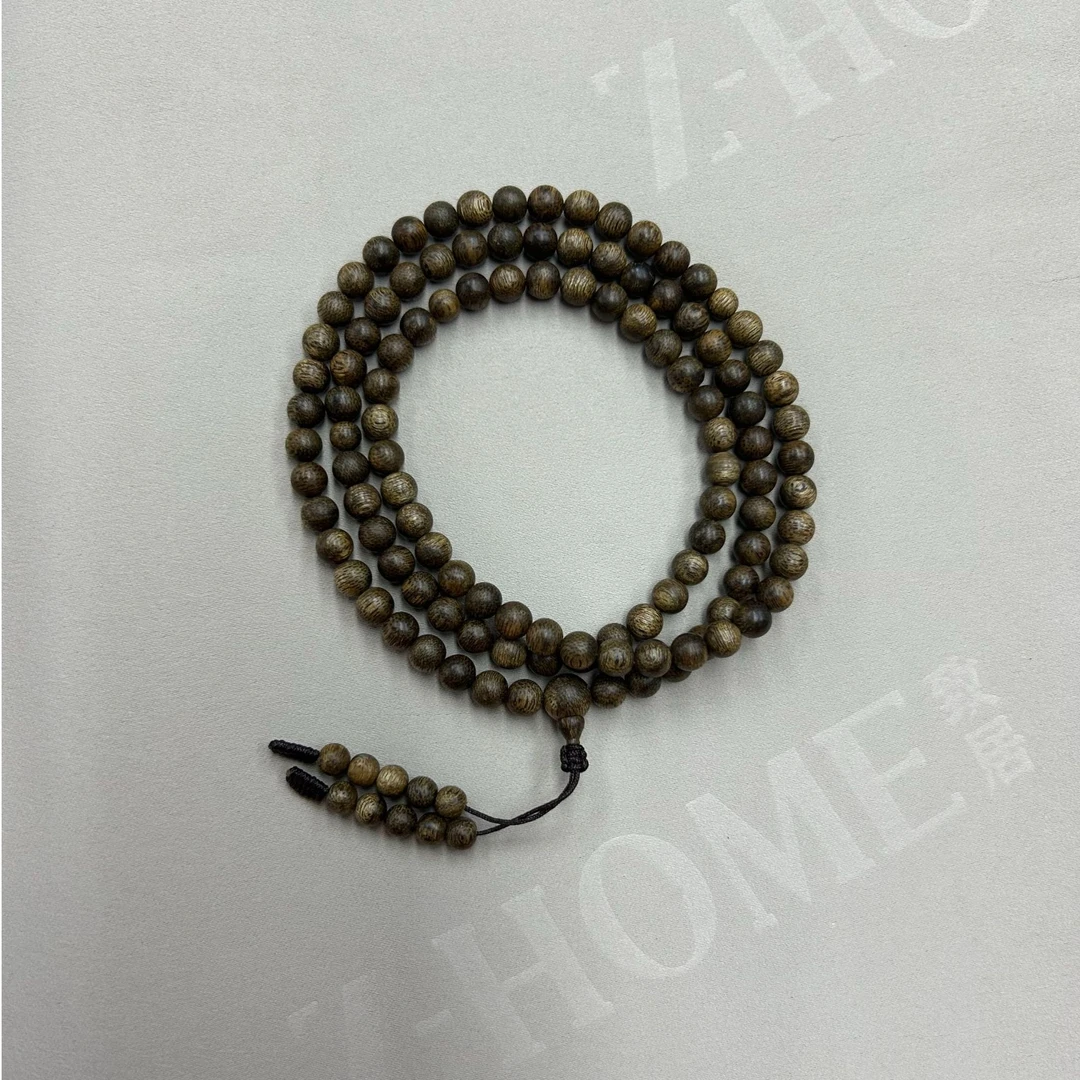 #63#6mm*108粒沉香手串13.3克