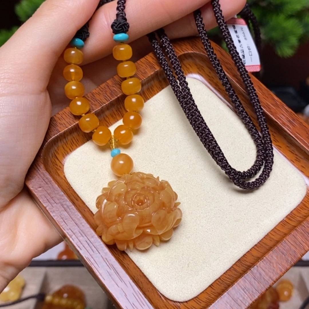 【闪购商品】蜜蜡颈饰未镶嵌项链