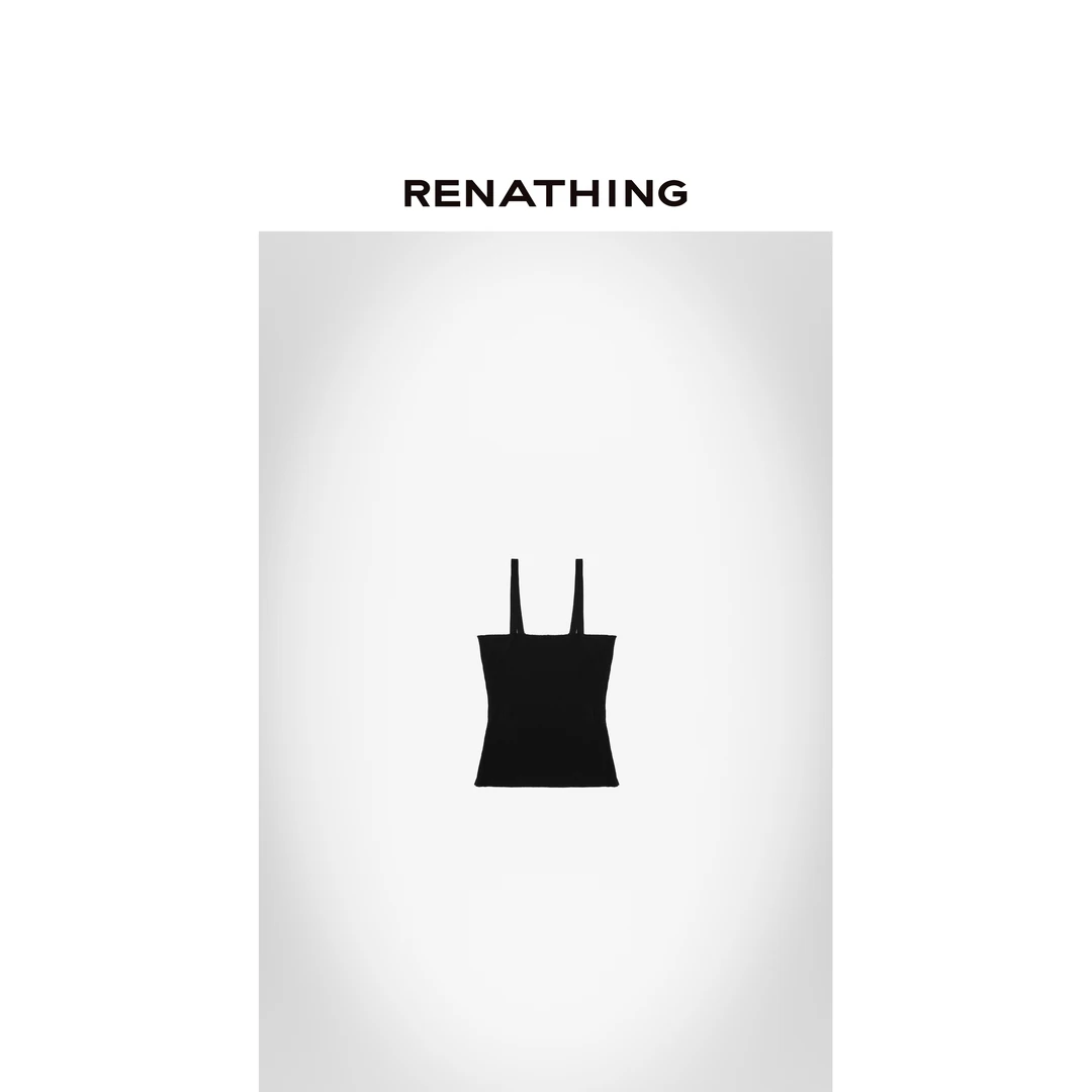 【RENATHING】法式一字小吊带背心