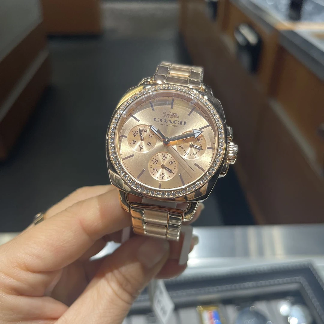 coach蔻驰女士三眼石英表09160825 40MM