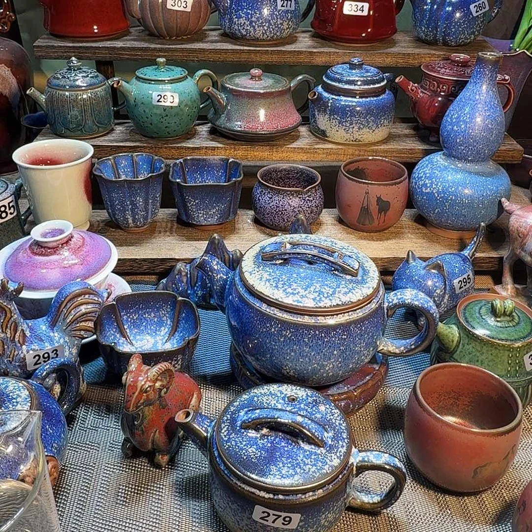 向***。茗欣钧窑高温钧瓷