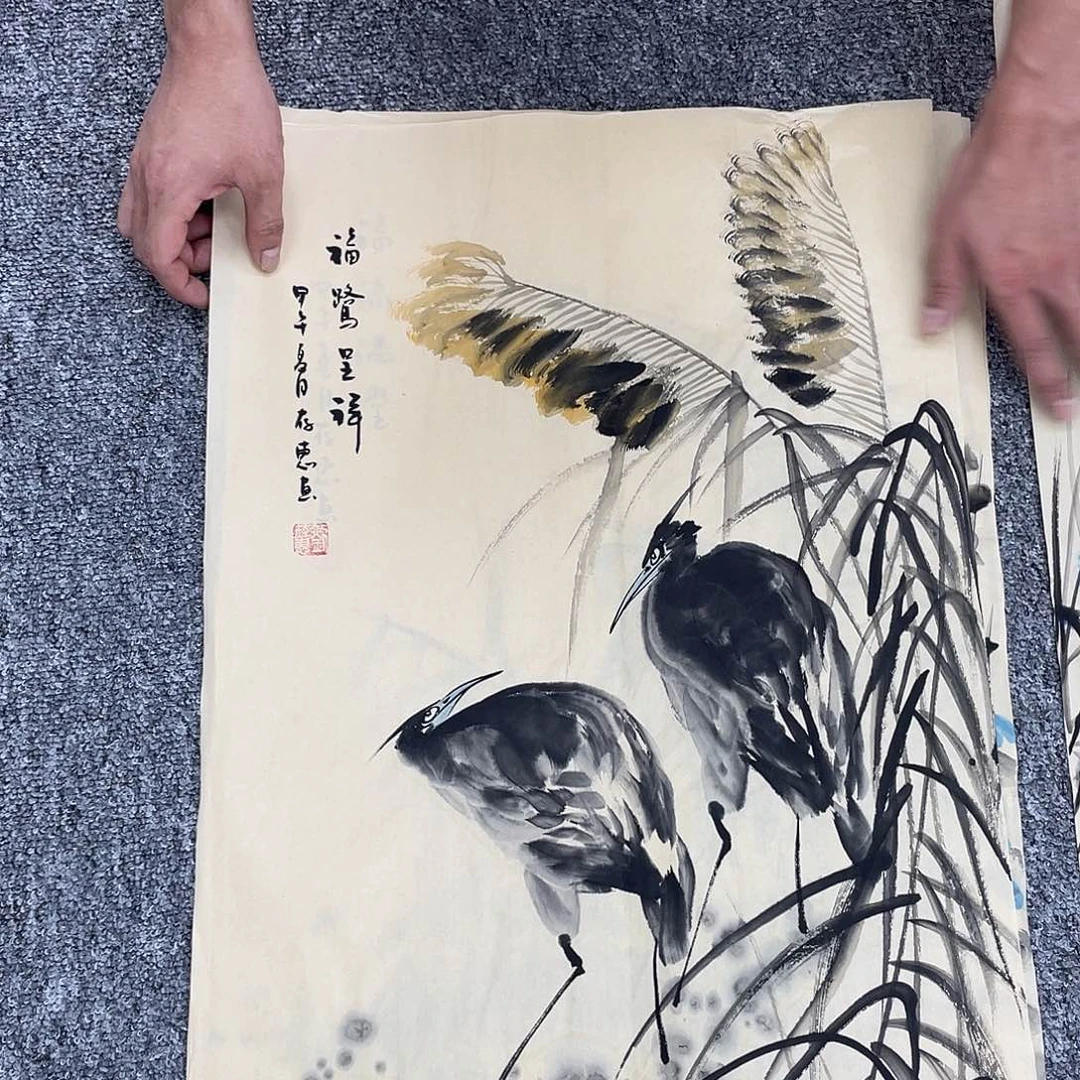 国画纯手绘字画宣纸