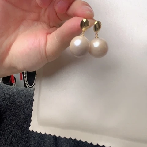 淡水珍珠耳饰未镶嵌