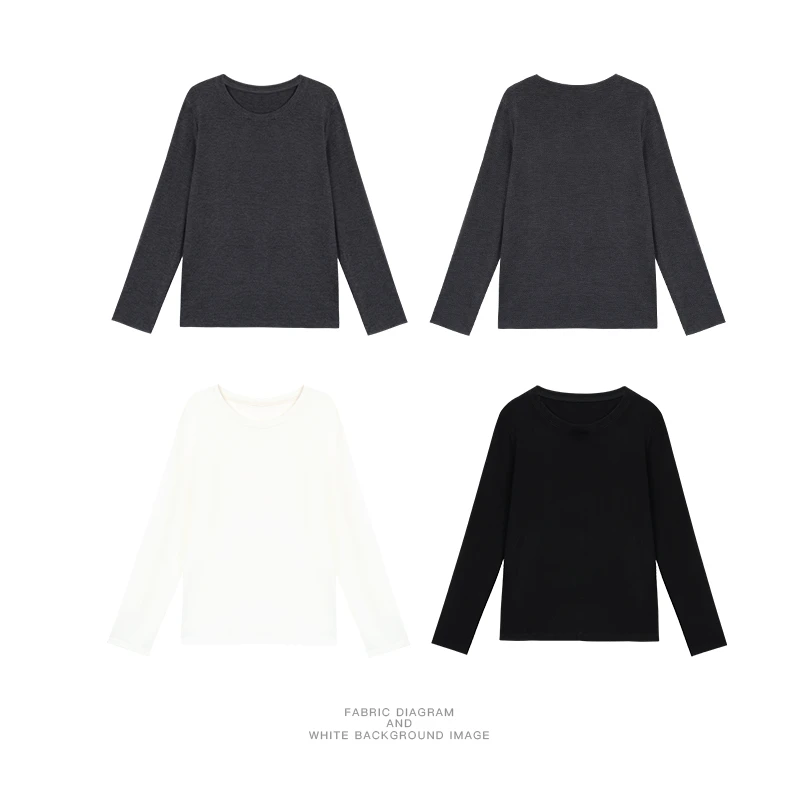 pusumede韩系秋冬纯色圆领长袖保暖百搭显瘦针织上衣PSYT27593