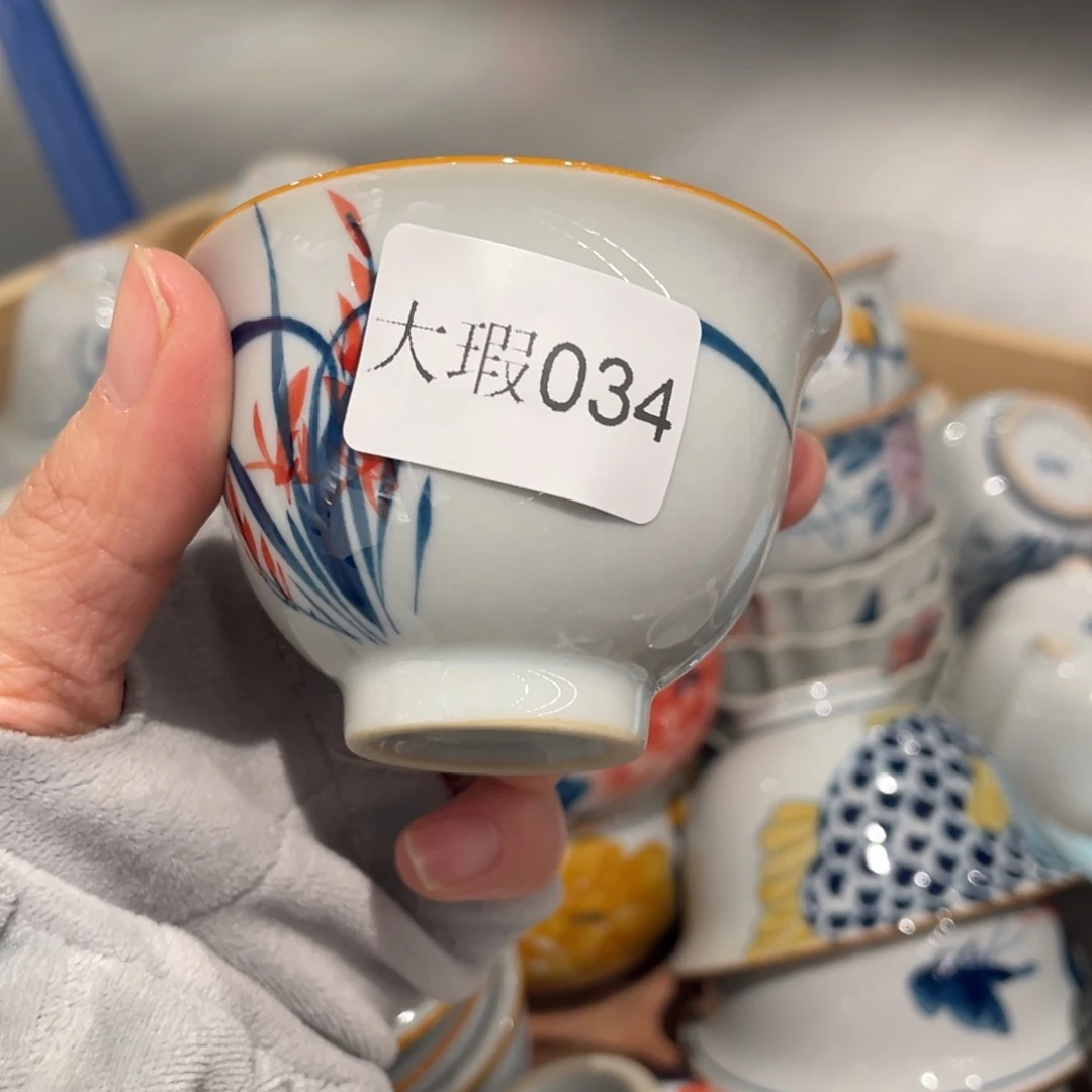 有瑕釉下彩纯手绘