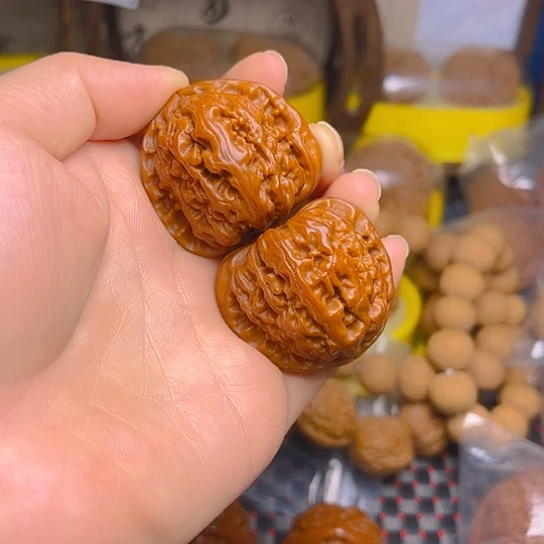 吊坠文玩核桃白狮子