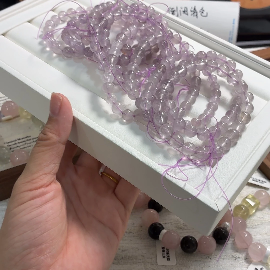 未镶嵌手链烟晶紫水