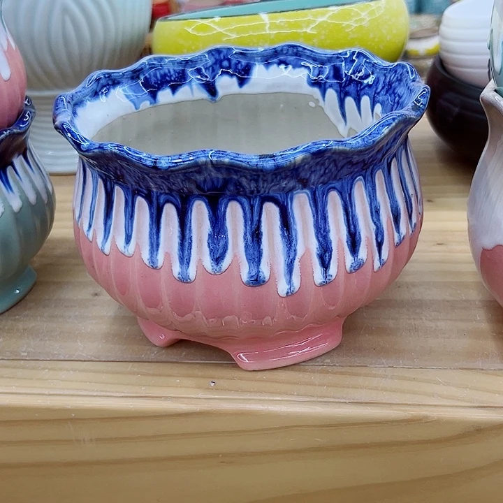 有孔，满10元发货多肉陶瓷花盆