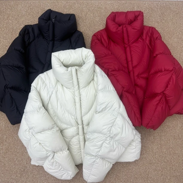 静静推荐 原创新款时尚简约短款鹅绒服22c355