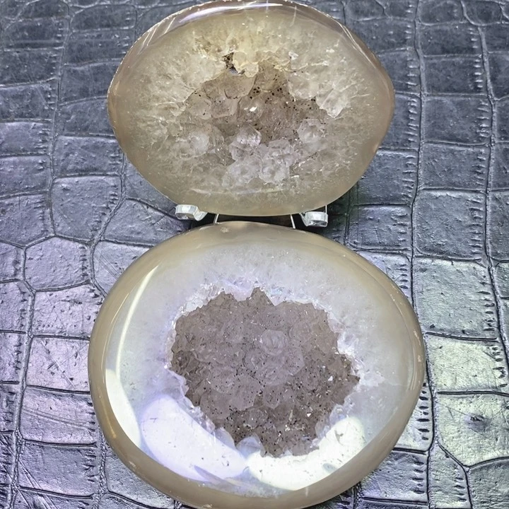 未镶嵌珠宝半成品紫晶淡紫盆