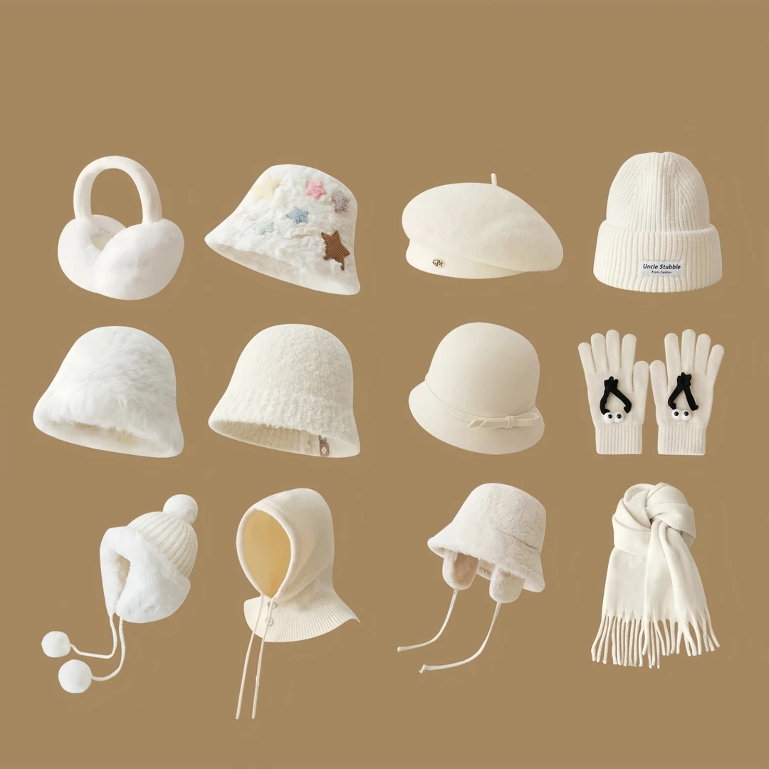 【COCO】秋冬法式高级感时尚百搭渔夫帽针织帽礼帽鸭舌帽