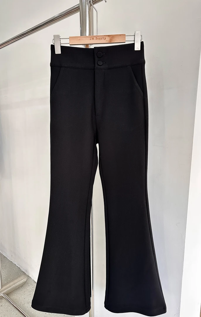 双排扣喇叭裤 NO退NO换