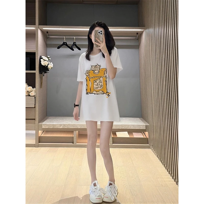 夏季2025超火新款女士短袖今年流行白色减龄t恤宽松上衣夏日女装