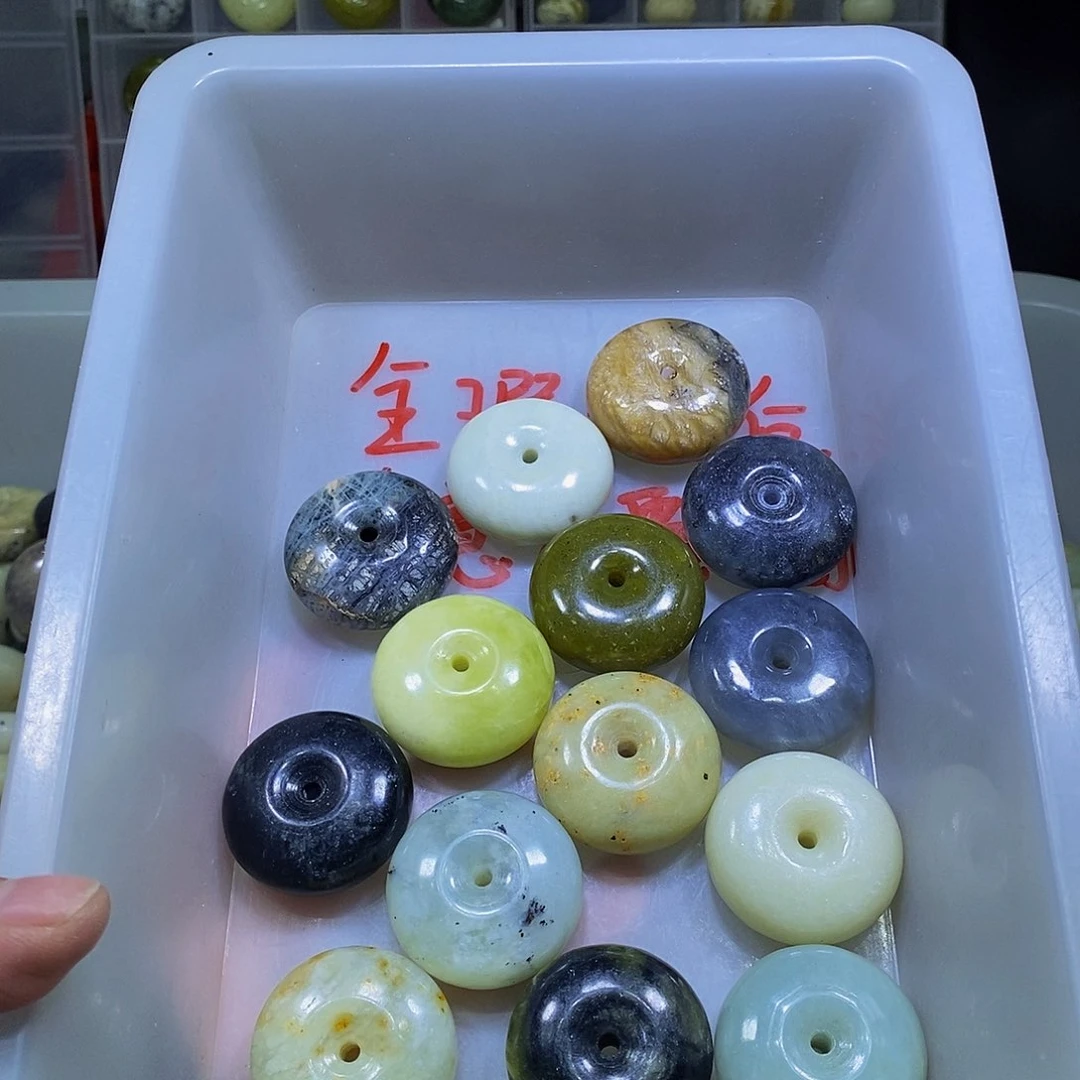 合金蛇纹石玉珠宝半成品315