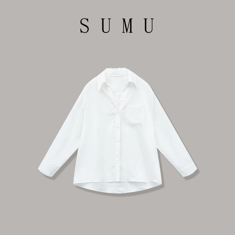 宿慕SUMU 女款衬衫 3-6 春季2025新款时尚百搭休闲衬衫M000CX