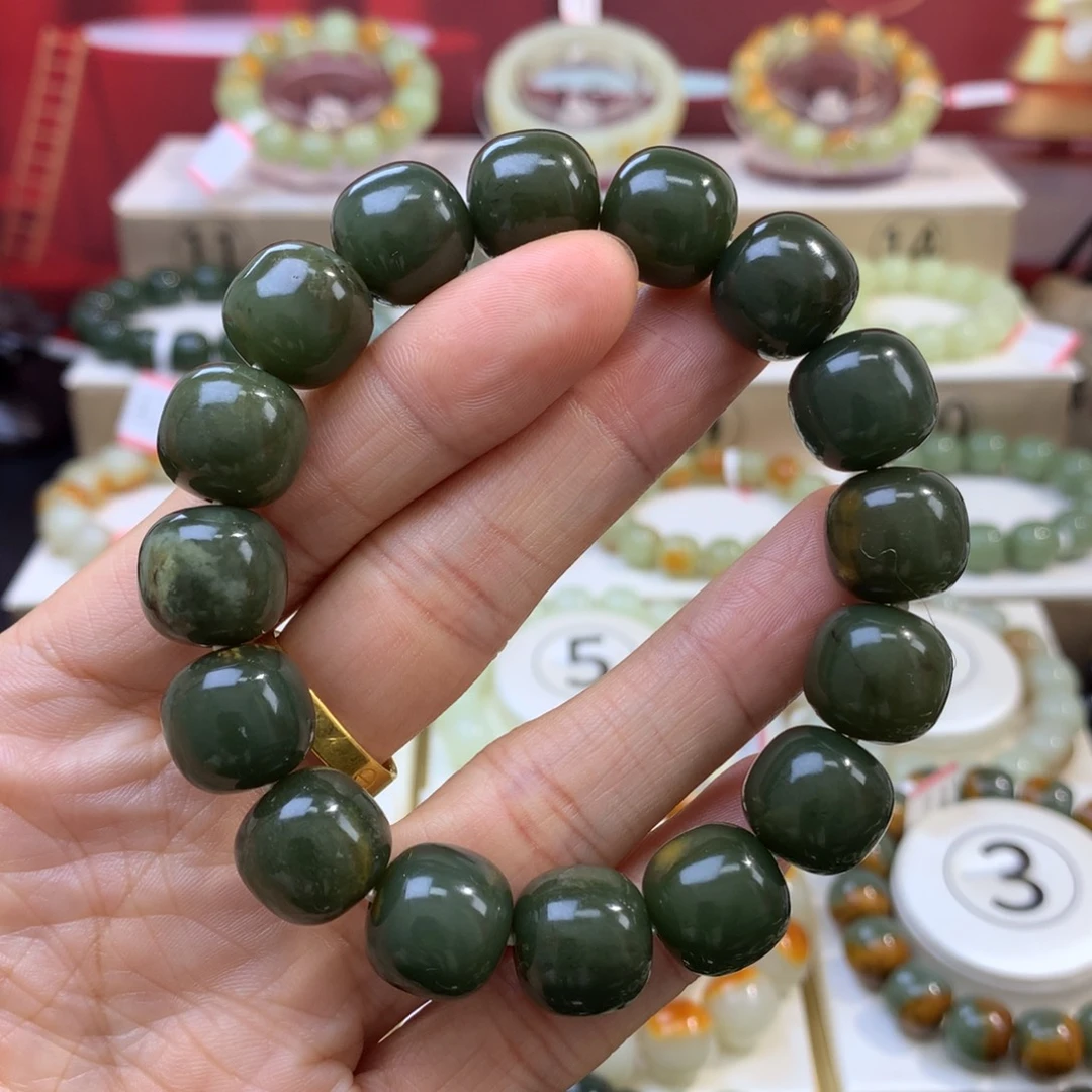 和田玉未镶嵌手链