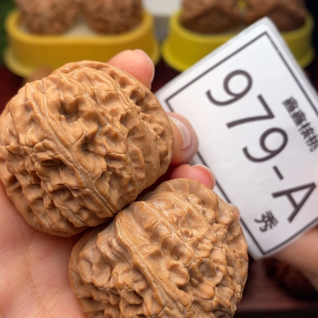 把件文玩核桃白狮子40……