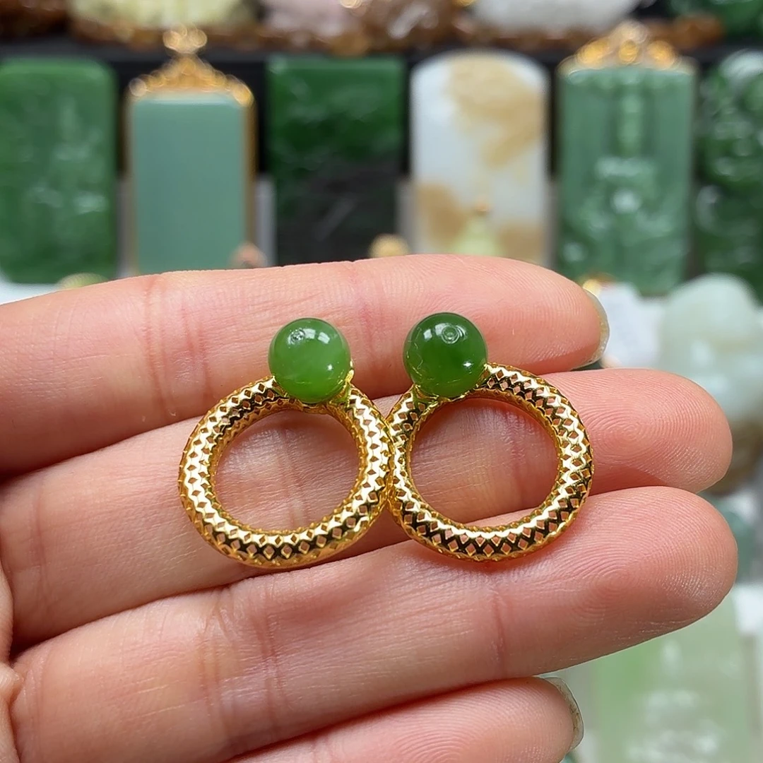 和田玉银S925镶嵌颈饰